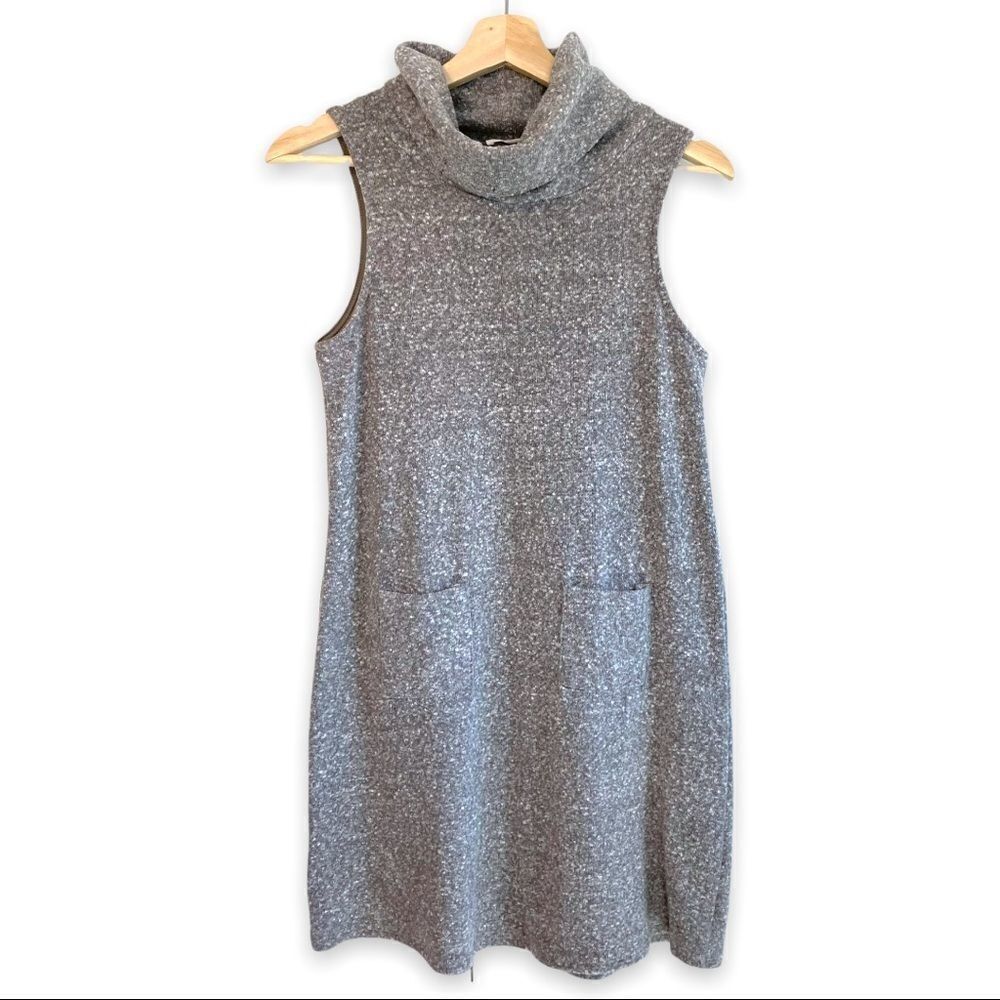 Mod Ref Tube Neck Marled Tunic Tank Top